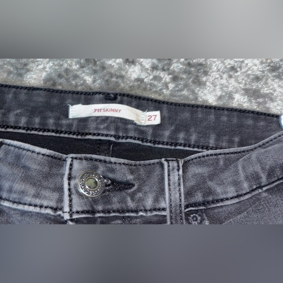 Levi’s 711 Skinny Jeans Black Size: 4/ 27 - Picture 3 of 3